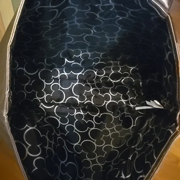 DISNEY THEME PARK AUTHENTIC EUC MICKEY TOTE BAG MICKEYS EARS ARE GLITTERY - Picture 4 of 8